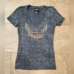 Harley-Davidson Blue Graphic T-Shirt